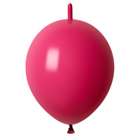 Ballon lien rouge flamant rose