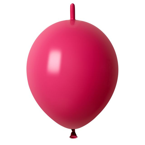 Ballon lien rouge flamant rose
