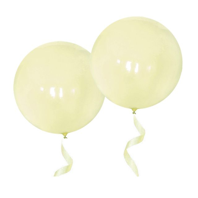 Ballons pastel jaunes de 36 pouces