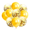 Fête 12 pouces Latex Transparent Ballon Clair Farce Ballon De Confettis À Paillettes Dorées
