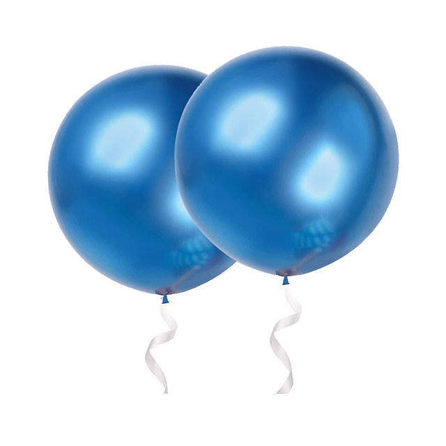 Ballon bleu chrome 36 pouces