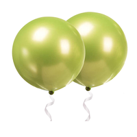 Ballon vert clair chromé de 36 pouces