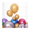 Gonflable Hélium Latex Chrome Métallique Couleur 12 pouces 3.2g Partie Décoration Ballons Chrome