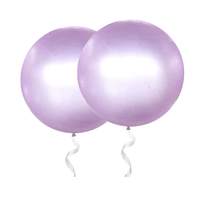 Ballon violet clair chromé de 36 pouces