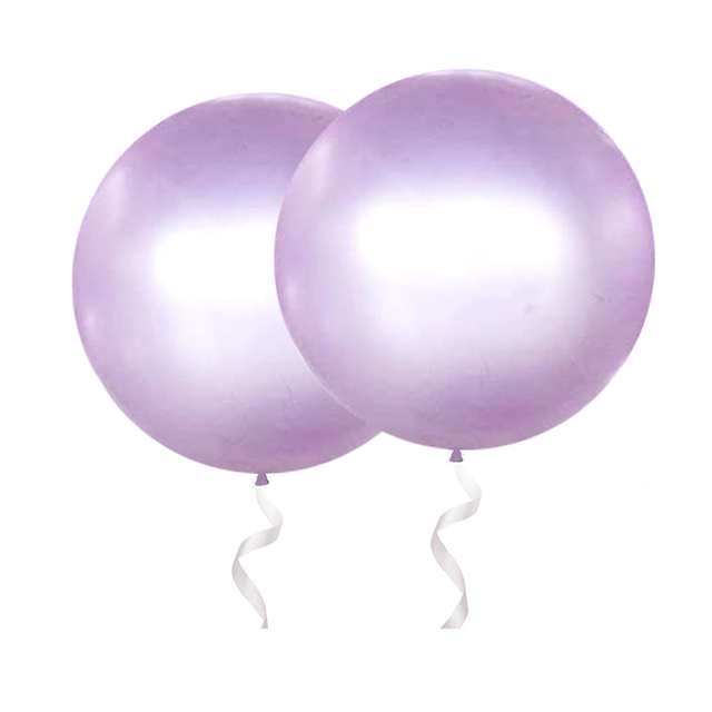 Ballon violet clair chromé de 36 pouces